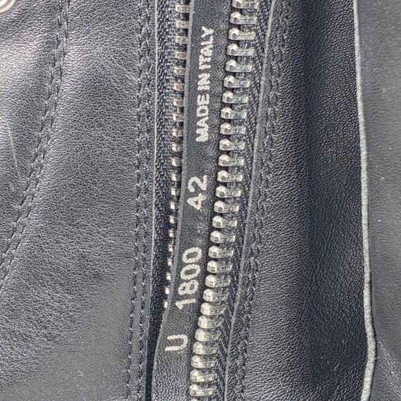 RICK OWENS DRKSHDW RAMONES BLACK LEATHER HIGH‑TOP SNEAKERS – SIZE 42 – SIDE ZIP main image 5
